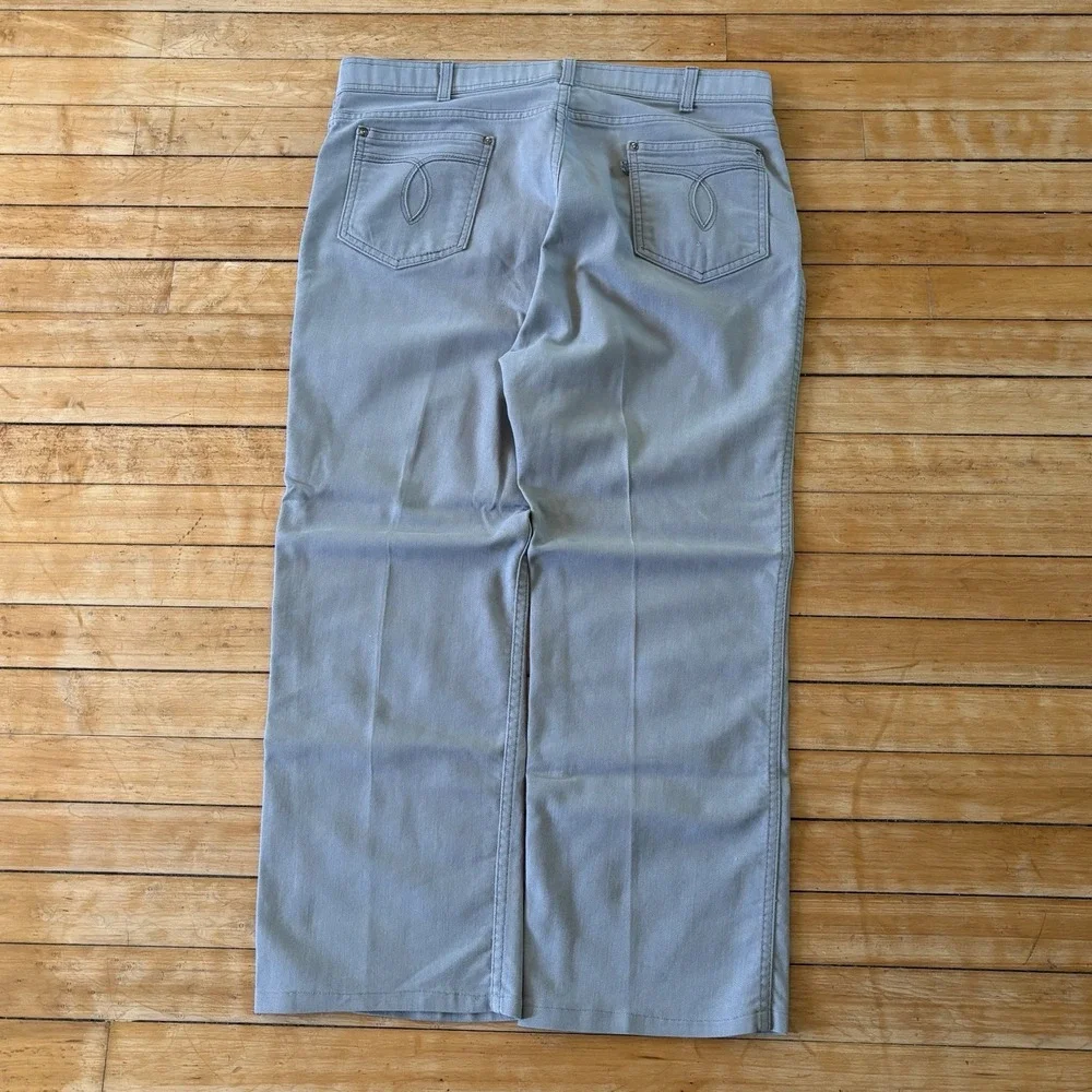 VTG 80s Levi's With A Skosh More Room Jeans Pants Gray Mens 36x26 Made In USA